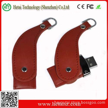 Creative High Quality Leather USB Flash Drive with Custom Shape